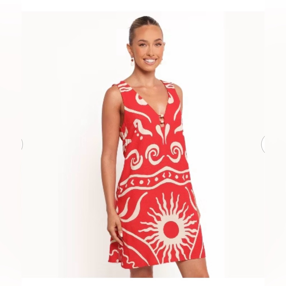Petal & Pup Sunburst Shift Mini Dress